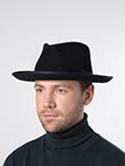 Шляпа STETSON арт. 2198212 FEDORA FURFELT (темно-синий)